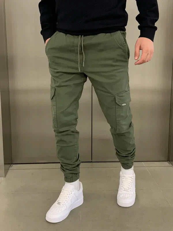 Pantalones Cargo de Ajuste Elástico y Cómodo