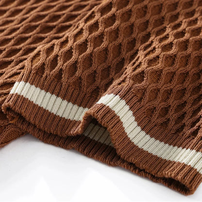 Polo de punto con cremallera