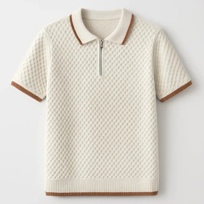 Polo de punto con cremallera