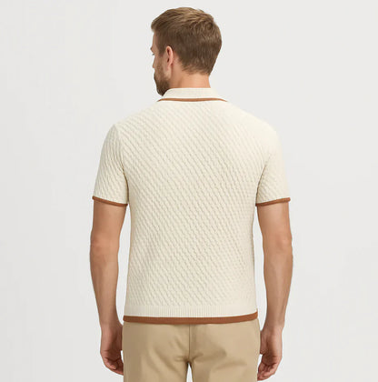 Polo de punto con cremallera