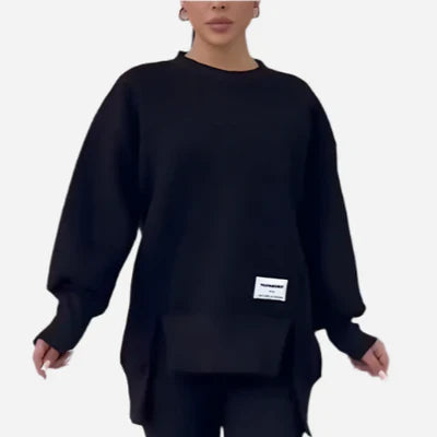 Conjunto de sudadera y leggings para mujer relajados